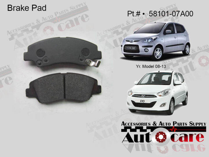 Brake Pad for Hyundai i10 1.1 1.2 Kia Picanto 58101-07A00 | Lazada PH