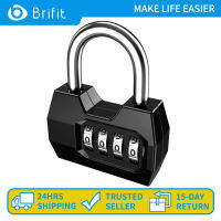 Brifit กุญแจคล้องแบบรหัส4-กุญแจล็อครหัสตัวเลข Resettable ล็อกแบบผสม Gym Lock สำหรับโรงเรียนพนักงาน Gym &amp; ตู้เก็บอุปกรณ์กีฬา Gate กรณีกล่องเครื่องมือรั้ว