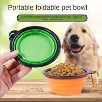 1000ML Dog Bowl Portable Folding Pet Bowl Collapsible Silicone Water Bowl for Dog Outdoor Travel Puppy Food Puppy Accessories