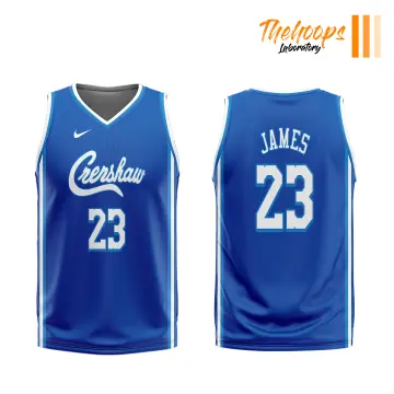 Los Angeles Lakers LeBron James 2021 Crenshaw Blue Jersey
