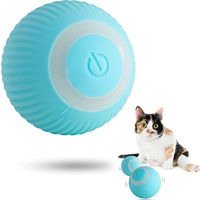 อัตโนมัติ Rolling Cat Ball Interactive ของเล่นสมาร์ท Led Light Peppy Balls Rolling Hunting Instinct Kitten Funny Training Toy