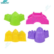 4pcs Summer Beach Sand Mold Toys Set For Boys Girls Seaside Castle Suit