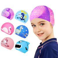 Kids Swim Cap Cute Girl Swimming Cap For kids Waterproof Elastic Silicone toddler ming cap swim accessories natacion Diving Caps