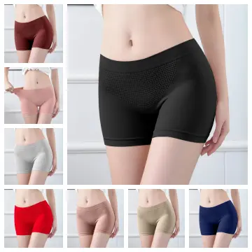 Yokufashion Women Boyshorts Seamless Summer Ice Silk Safety Short Pants Mid  Waist Ladies Boxer