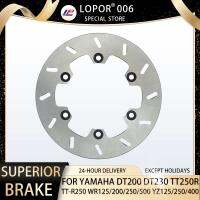 LOPOR 220มม. จานล้อเบรคท้ายจักรยานยนต์สำหรับ YAMAHA DT200 TTR250 TT250R TT-R250 WR125 WR200 WR250 WR500 YZ125 YZ250 YZ400