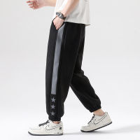 Side Striped Jogger Pants Men 2023 New Sweatpants Male Fashion nd Streetwear Hip Hop Trousers Men Loose Fit Harem Pants S-4XL