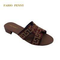 FABIO PENNY Italian style new diamond-encrusted ladies summer slippers for party ladies