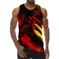 Tie-dye Mens Tank Tops Summer Sleeveless Street Style Man Vest 3D Gradient Printed Harajuku Casual Tanks 6XL Plus Size