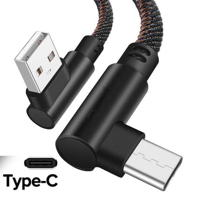 usb-type-c-90-degree-2-4a-fast-charging-type-c-data-cord-usb-c-for-samsung-s21-xiaomi-huawei-p50-android-phone-micro-usb-cable