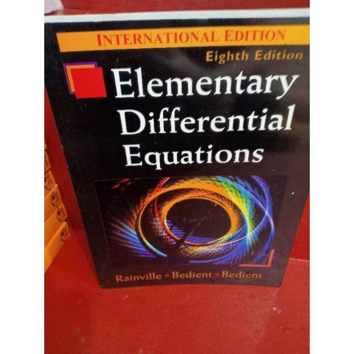 Elementary Differential Equations 8th Edition Lazada PH