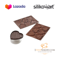 Silikomart CKC03 Silicone Mould Cookie Hearts (PT1192)