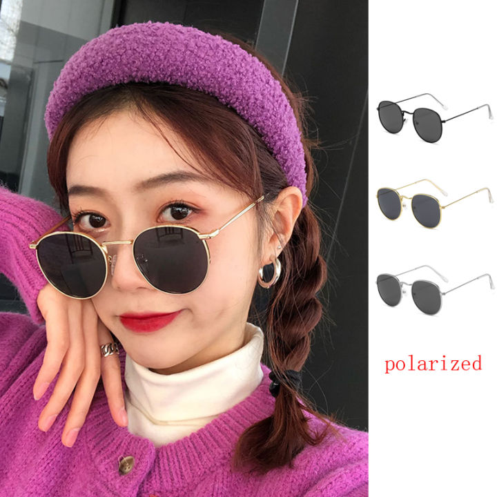 แสงโพลาไรซ์คลาสสิกย้อนยุครอบกรอบโลหะ-sunnies-สตูดิโอแว่นกันแดดเฉดสีสำหรับผู้หญิง