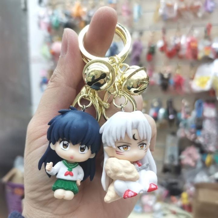 1pc-random-key-ring-anime-inuyasha-keychain-pvc-cartoon-figure-kagome-miroku-action-figures-bag-pendant-accessories-gifts