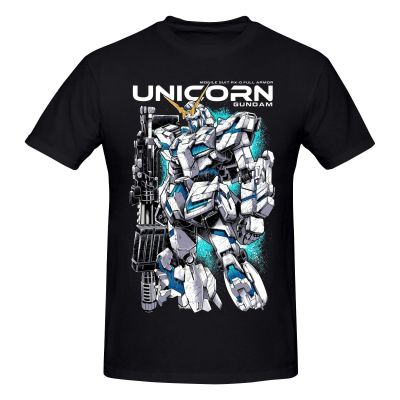 Unicrnio Gundam Japan Anime T Shirt Clothing Short Sleeve Shirt 100 Cotton Sweaters Graphics Tshirt Brands 100% Cotton