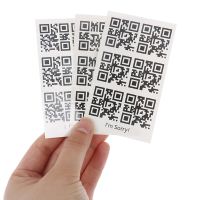 【CW】 Adults Wrist Temporary Sticker for Men QR Code Fake Lovers