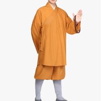 UNISEX Summer&amp;Spring Shaolin Monk Kung Fu Suits Buddhist Abbot Uniforms Zen Lohan Arhat Clothing