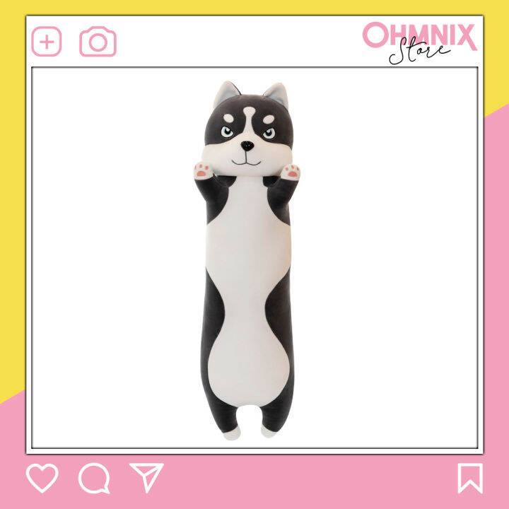 🚀 VIDEO THẬT 🚀Gấu Bông 🚀Gối Nằm OHMNIX Hình Husky Mặt Ngáo Bằng Bông Mềm Mịn Size 60cm Màu Đen Dành Cho Mọi Lứa Tuổi 🚀 VIDEO THẬT 🚀Gấu Bông 🚀Gối Nằm OHMNIX Hình Husky Mặt Ngáo Bằng Bông Mềm Mịn Size 60cm Màu Đen Dành Cho Mọi Lứa Tuổi