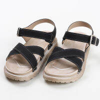 [SHUBUG] Buckle Nubuck Lightweight Waterproof Womens Valley Sandals 3.5cm