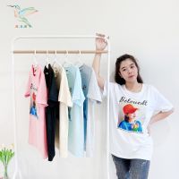 4000 IMG-4# เสื้อยืด สไตส์เกาหลี มี 6 สี ให้เลือก พิมพ์ลายคมชัด