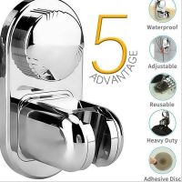 5 Mode Angle Adjustable Shower Head Holder Super Power Vacuum Suction Cup Handheld Shower Bracket Wall Mount Showerhead Holder