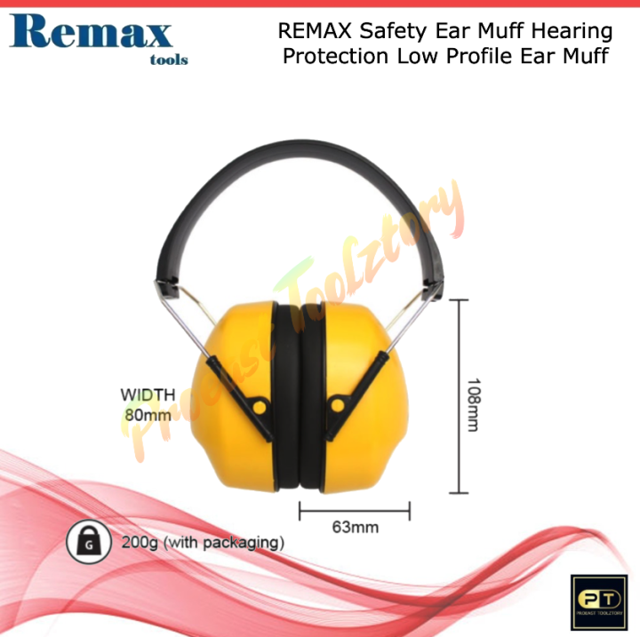 REMAX Safety Ear Muff Hearing Protection Low Profile Ear Muff VT Lazada