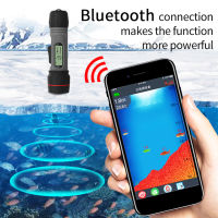 Portable Sonar Fish Finder Waterproof Wireless Bluetooth Depth Finder Ice Fish Finder with Depth Readout Display for Outdoor Fishing