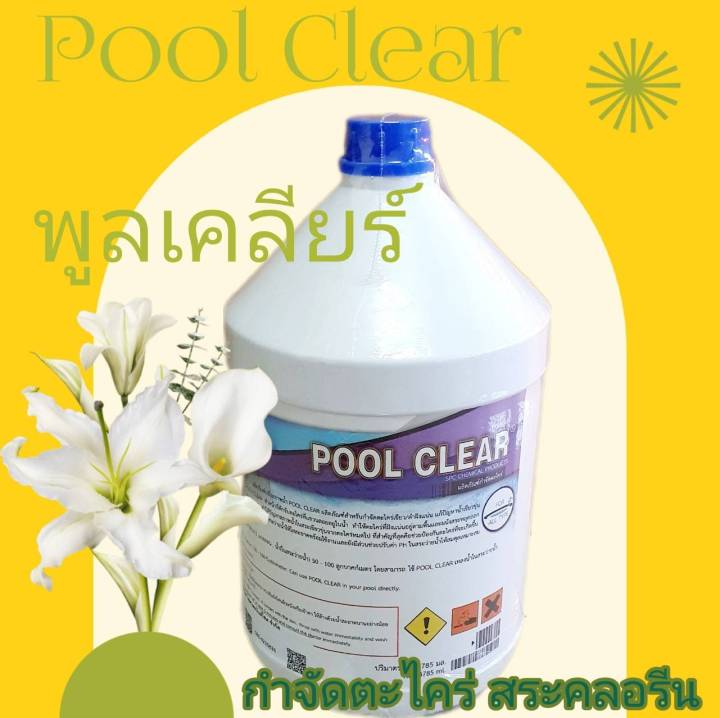 pool-clear-พูลเคลียร์-3-8-ลิตร-ผลิตภัณฑ์ปรับสภาพน้ำ-สำหรับกำจัดตะไคร่