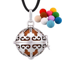 5PCSLot Harmony Bola Pendant Hollow Cage Baby Caller Locket Aromatherapy Perfume Diffuser Float Locket Jewelry Wholesale