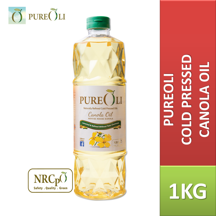 PureOli Naturally Refined Cold Pressed Canola Oil 1kg Lazada