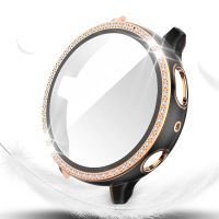 Screen Protector Two-color PC Cover for Samsung Galaxy Watch Active 2 40mm 44mm Case Scratch-resistant Glass Film Bumper Shell