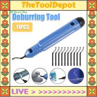 TheToolDepot ชุดกล่องเครื่องมือเสี้ยนขนาดมือถือเครื่องตัดลบเสี้ยนตามหลักสรีรศาสตร์เครื่องมือถอดชิ้นส่วนเสี้ยนขอบแม่นยำพร้อมใบมีด10ชิ้นชุดกล่องเครื่องมือเสี้ยนเครื่องมือถอดชิ้นส่วนสำหรับเรซิ่นศิลปะบ้าน