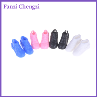 Fanzi รองเท้ากีฬารองเท้าตุ๊กตา4คู่,รองเท้าแฟชั่นลำลองสำหรับตุ๊กตาที่มีสีแตกต่างกันคุณภาพสูงของเล่นเด็ก