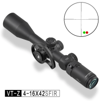 Discovery vtz 4-16×42 sfir Discovery vtz sfir มีวงล้อ ปรับหลาข้าง มีวงล้อ (ถอดได้) มีไฟ แดง/เขียว กระจกใสมาก อัดแก็สกันฝ้ากันละอองน้ำ ฟรีไฟฉายคาดหัว+ระดับน้ำ