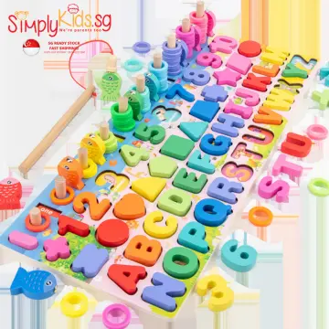 Educational Baby Child Kids Magnetic Fishing Rod Fish Model Toy