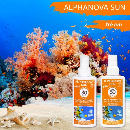 Kem chống nắng hữu cơ trẻ em alphanova organic spf30 dạng xịt 125g - ảnh sản phẩm 4