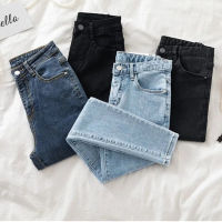 【CW】Plus size Skinny Stretch Jeans For woman High Waist pencil Pants Vintage Slim Denim Pants 2021 New Female Autumn Ankle Trousers