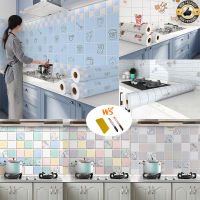 Kitchen sticker60cmx3เมตร สติ๊กเกอร์ติดห้องครัว วอลเปเปอร์ติดผนัง สติ๊กเกอร์กันน้ำมันกระเด็น กันน้ำ กันเชื้อรา ทนความร้อน ลอกออกไม่ทิ้งคราบกา