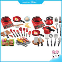 Play Kitchen Accessories Toy Play Food Sets For Kids Kitchen Set With Pots Pans Cookware Pretend Play Kits For Girls Boys