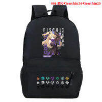 2021Unisex Genshin Impact Cartoon Anime Backpack Schoolbag for Teenager Boys Girls Harajuku Laptop Backpack Bags Canvas Backpack Men