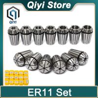 ER11 Collet Chuck Set 7pcs 13pcs 15pcs ER11 1-7mm Spring Collet สําหรับ CNC Machining Center เครื่องแกะสลักเครื่องกลึง Mill เครื่องมือ QIYI