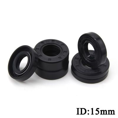 ID 15mm NBR Shaft Nitrile Rubber Oil Seal TC-15*22/24/25/26/28/30/32/35/40/42*5/7/8/10 Nitrile Double Lip Oil Seal Gas Stove Parts Accessories