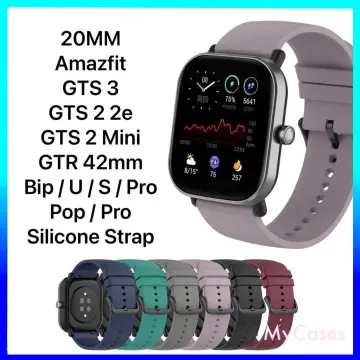 For Huami Amazfit GTS 3/GTS 2/2e/2mini Bip S/ U 42mm Silicone Watch Band  Strap