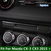 Lapetus Middle Control Instrument Dashboard Decoration Strip Cover Trim ABS Fit For Mazda CX-3 CX3 2015 - 2021 Accessories