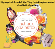 Hộp 30 gói trà detox hoa quả sấy khô giảm cân