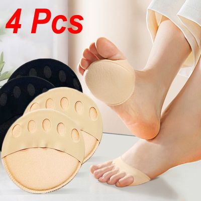 4pcs Soft Forefoot Pads Women High Heels Protector Foot Heel Pads Foot Care Antiwear Half Insoles Pad Shoes Accesories Shoes Accessories