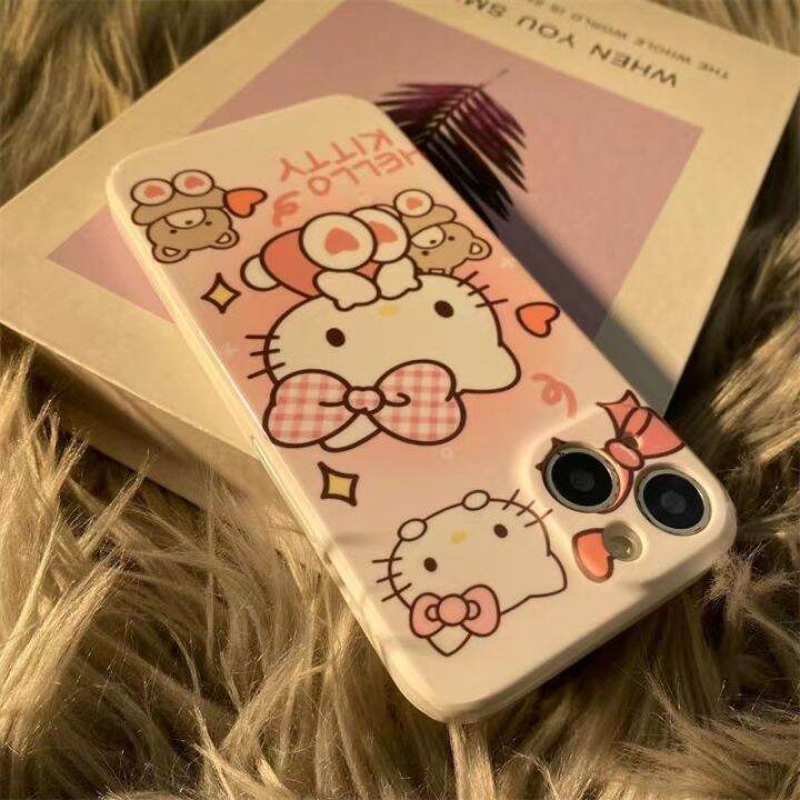 chaunceybi-เคสใสสีขาวสำหรับ-iphone-13ที่คลุมรูปแมว14-11-6-6s-7-8-plus-x-xr