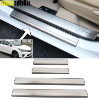 4X สำหรับ Toyota Corolla Altis 2014 2015 2016 2017สแตนเลสประตู Sill แผง Scuff แผ่น Kick Step Cover Trim Protector ด้านนอก