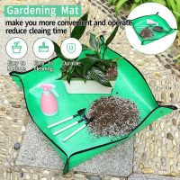 ✴✠♟ Planting Mat PE Square Gardening Mat Waterproof Plant Potting Mat Foldable Garden Repotting Pad Anti-dirty Transplanting Tarp