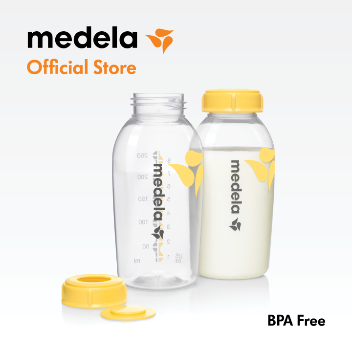 medela-ขวดนม-breast-milk-bottle-ขนาด-250-ml-1-แพค-บรรจุ-2-ขวด-สามารถแช่ในตู้เย็นได้