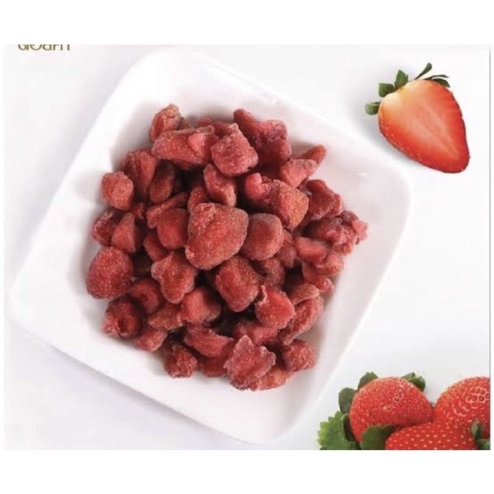 thebeastshop-3x-25กรัม-doi-kham-ดอยคำ-สตอร์เบอร์รี่อบแห้ง-สตรอว์เบอร์รี-dried-strawberry-fruit-ผลไม้อบแห้ง-ของทานเล่น
